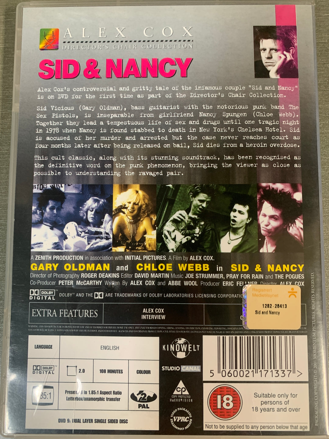 Sid & Nancy. DVD.