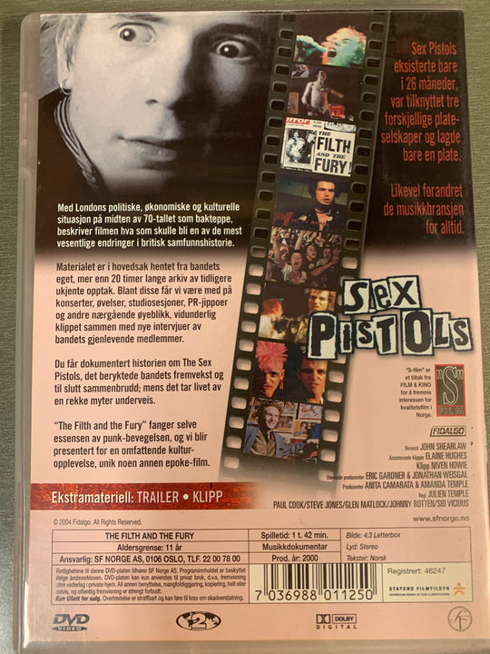 The Filth and the Fury. DVD.