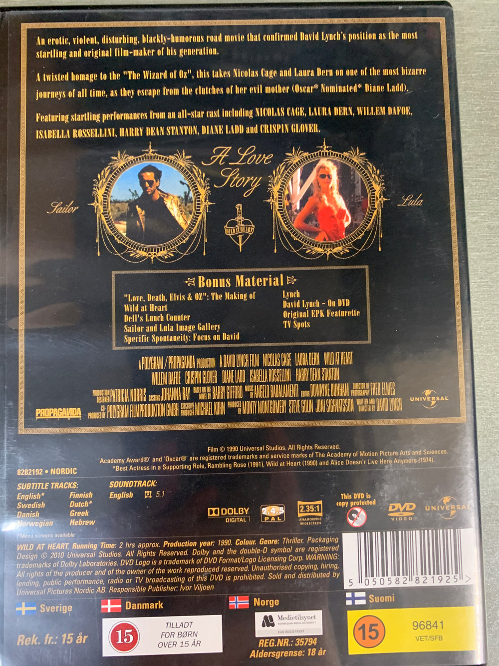 Wild at Heart. DVD.
