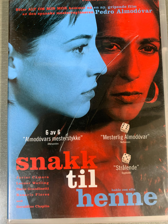 Snakk til henne (Hable con ella). DVD.