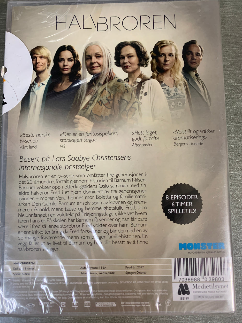 Halvbroren – Den komplette serien (2-disc). DVD. Ny i plast!