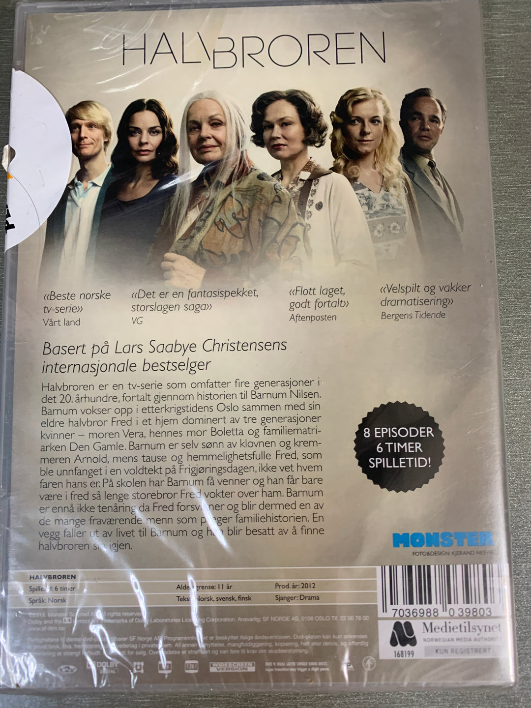 Halvbroren – Den komplette serien (2-disc). DVD. Ny i plast!