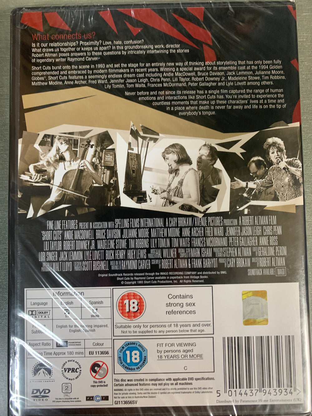 Short Cuts. DVD.