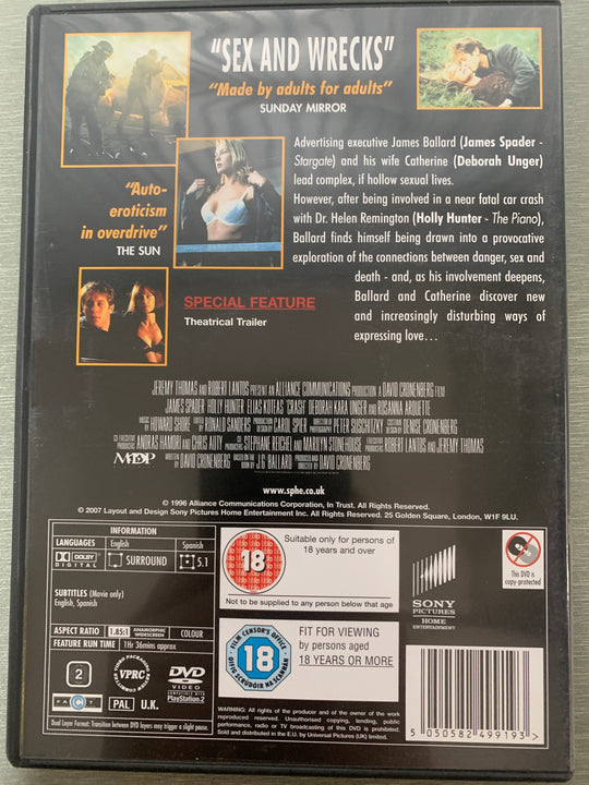 Crash. 1996. DVD.