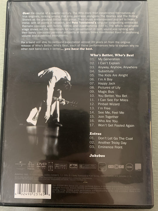 The Who – Who's Better, Who's Best. 2004. DVD.