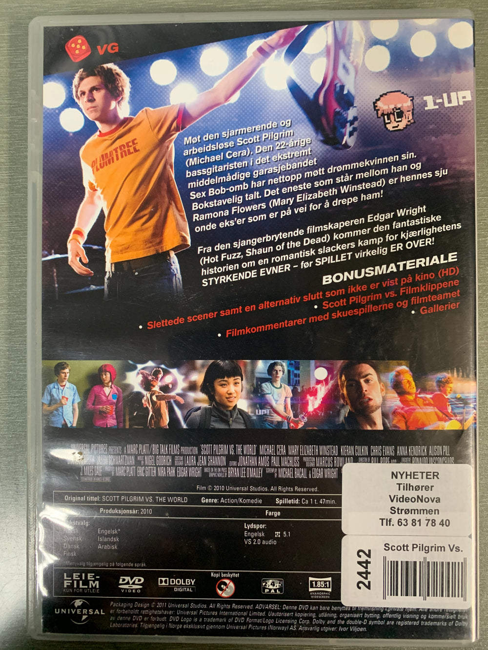 Scott Pilgrim vs. the World. 2010. DVD.