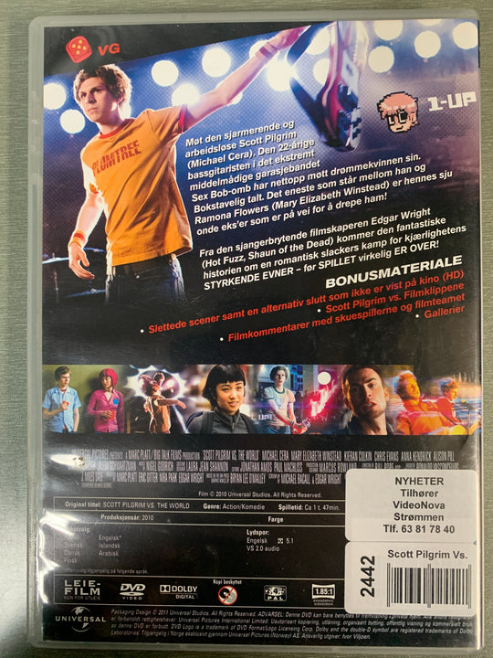 Scott Pilgrim vs. the World. 2010. DVD.