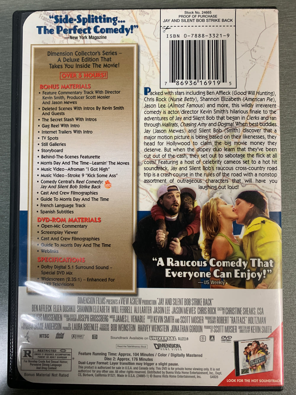 Jay and Silent Bob Strike Back. 2001. DVD.