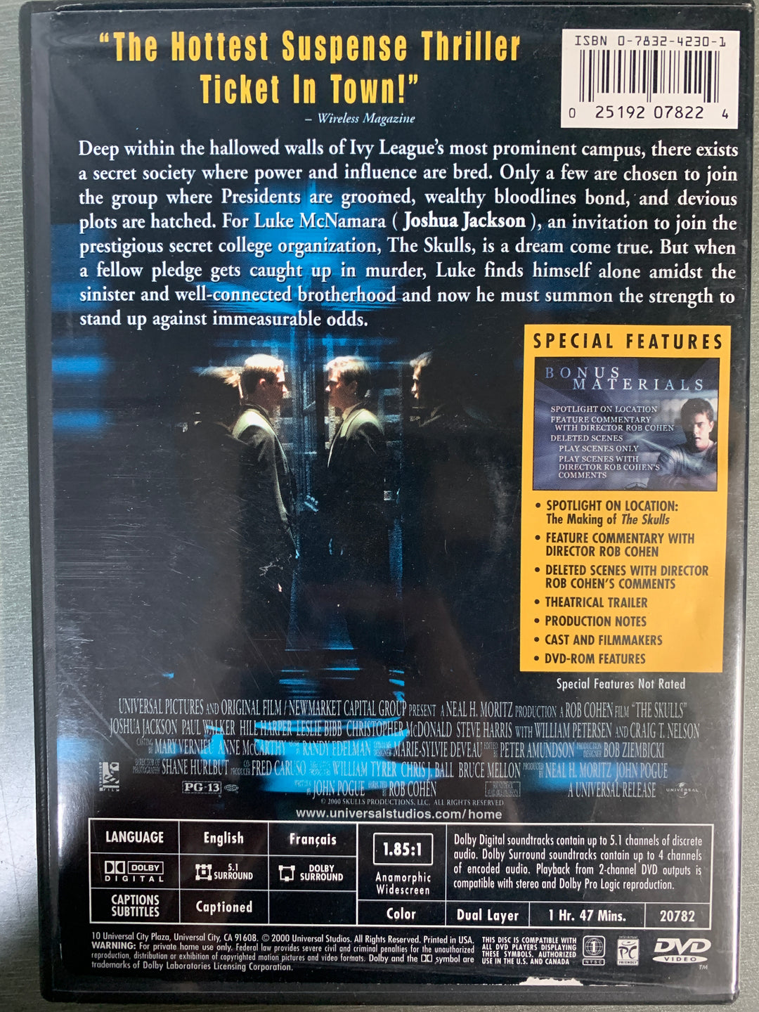 The Skulls (2000). DVD.