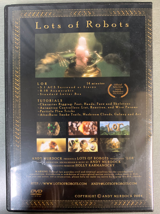LOR: The Movie - Lots of Robots Volume 2 (2007). DVD.