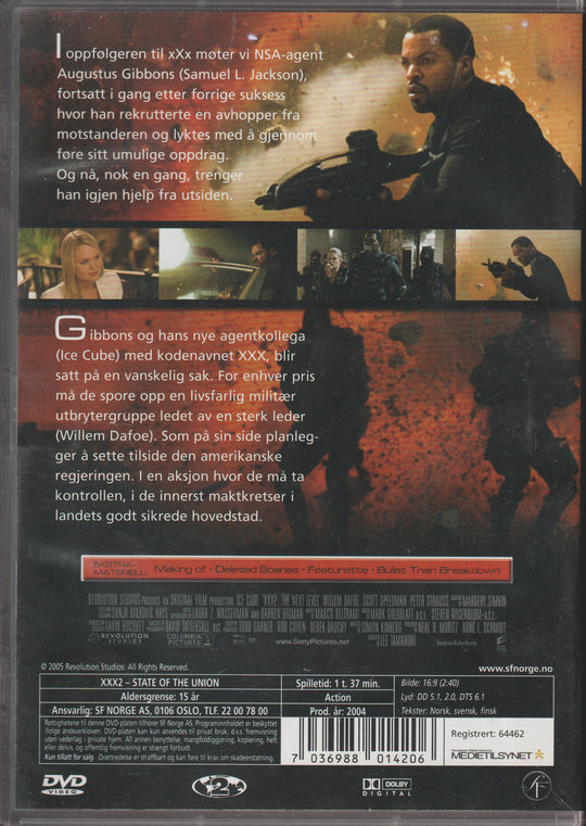 xXx 2: The Next Level. 2005. DVD.