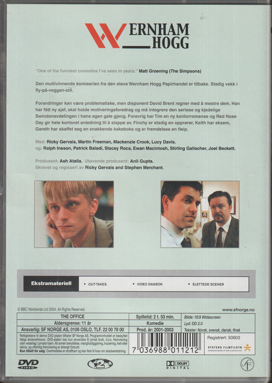 The Office – Serie 2. 2002. DVD.