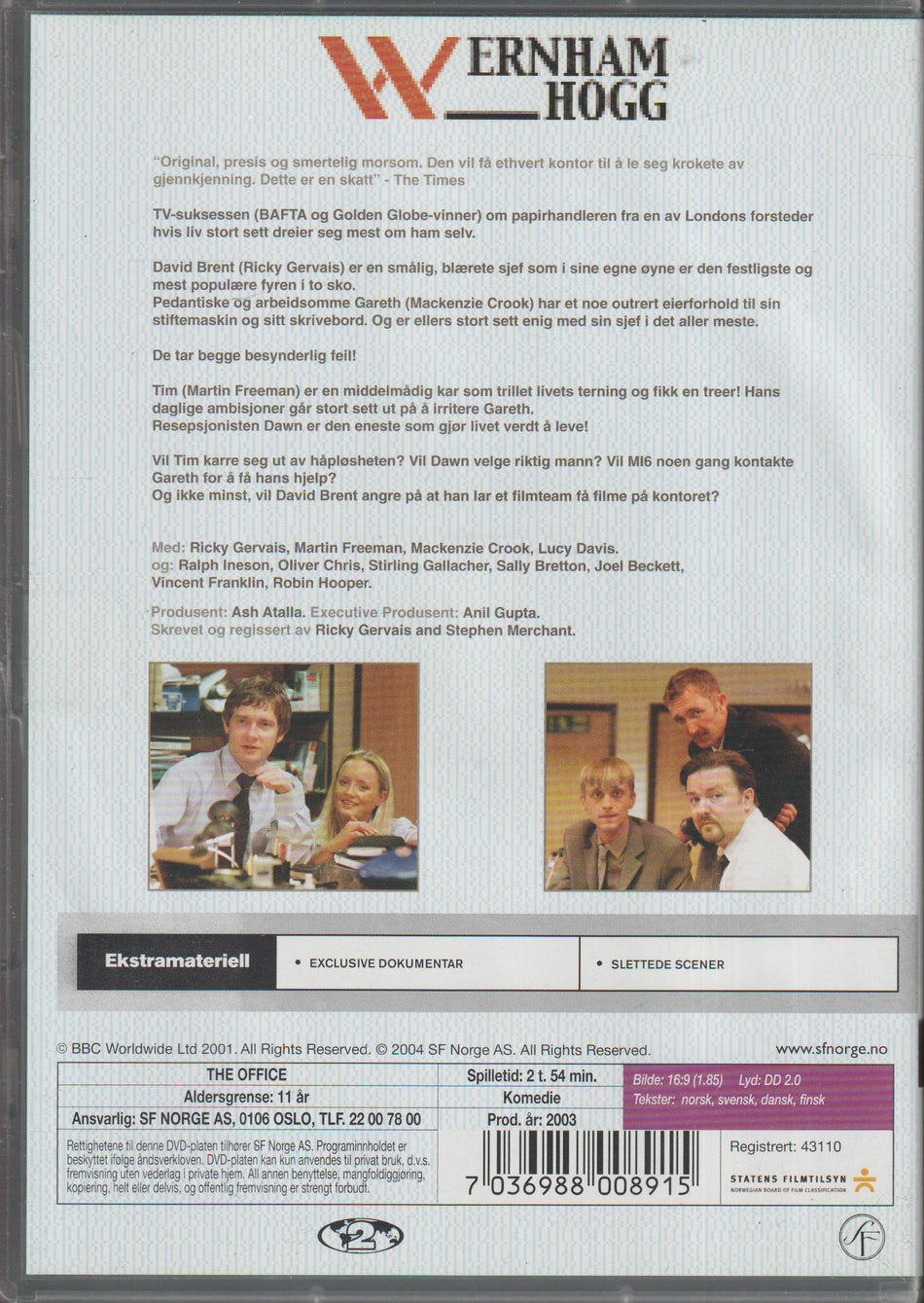 The Office – Serie 1. 2001. DVD.