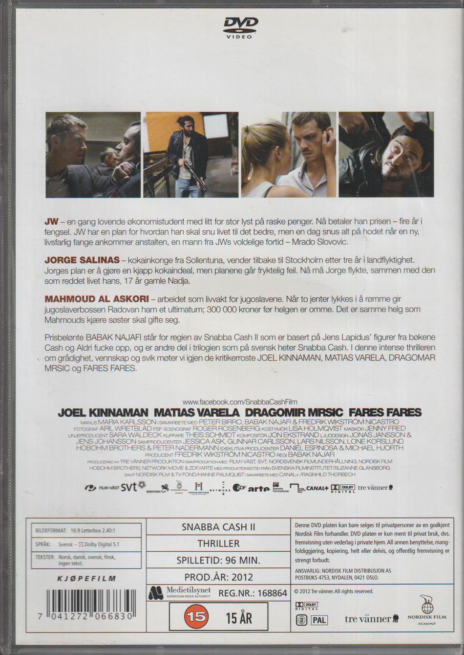 Snabba Cash II. 2012. DVD.