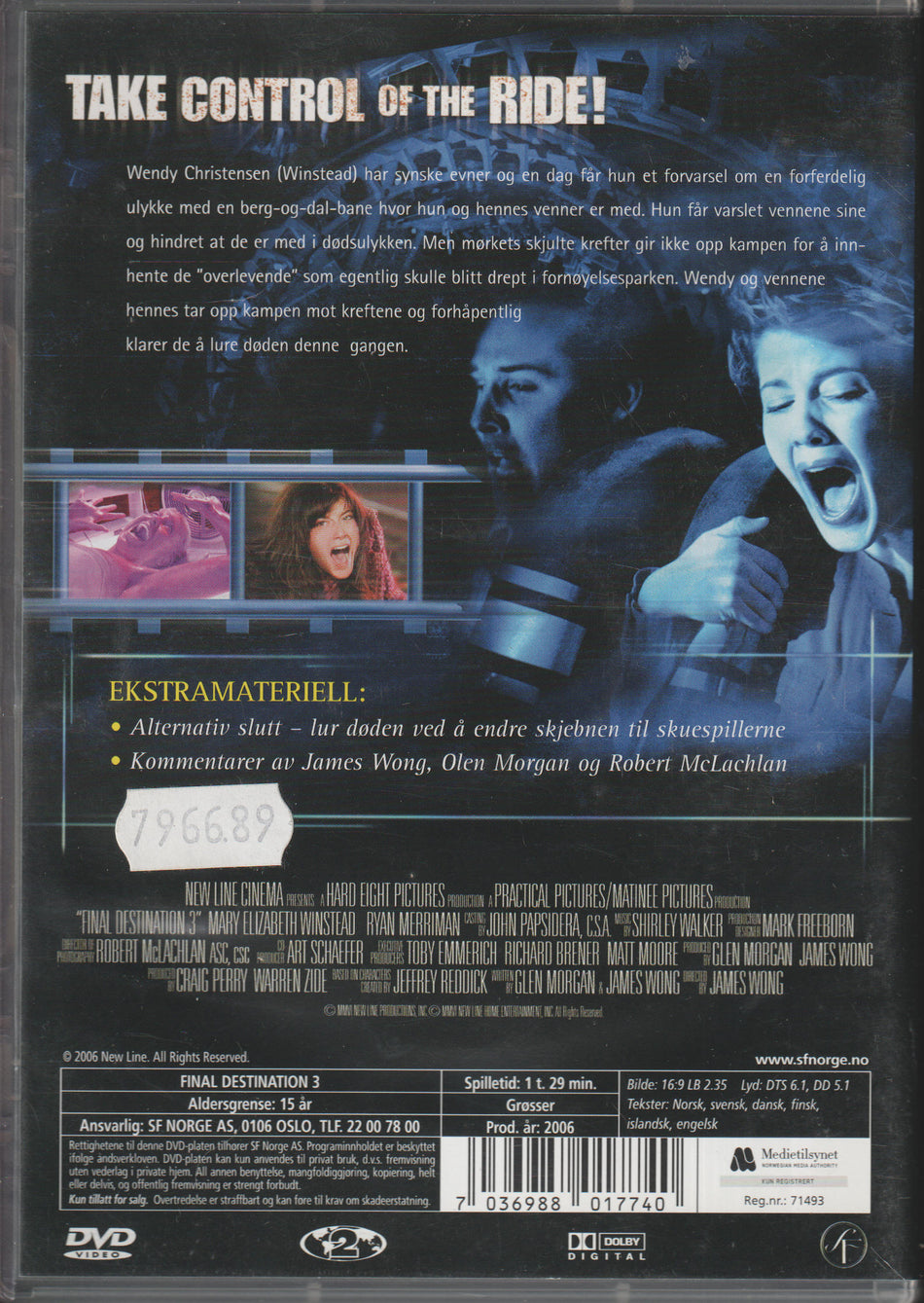 Final Destination 3. 2006. DVD.