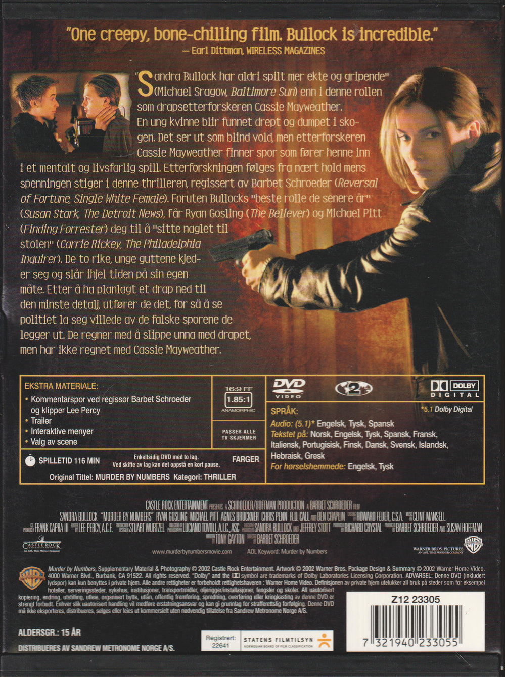 Murder by Numbers. 2002. DVD.