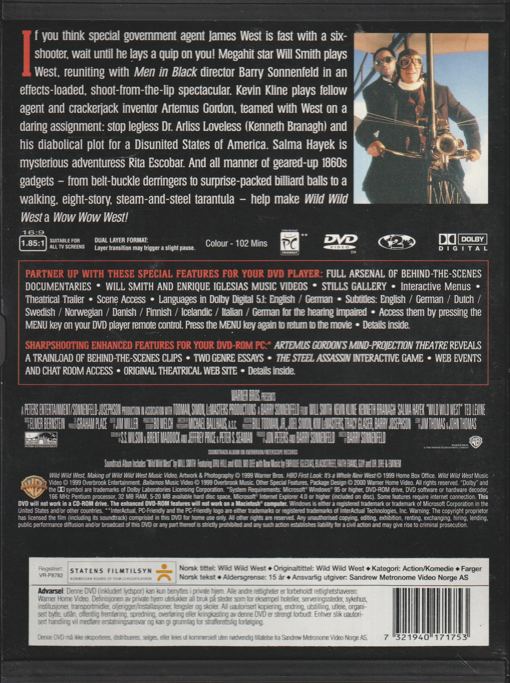 Wild Wild West. 1999. DVD.