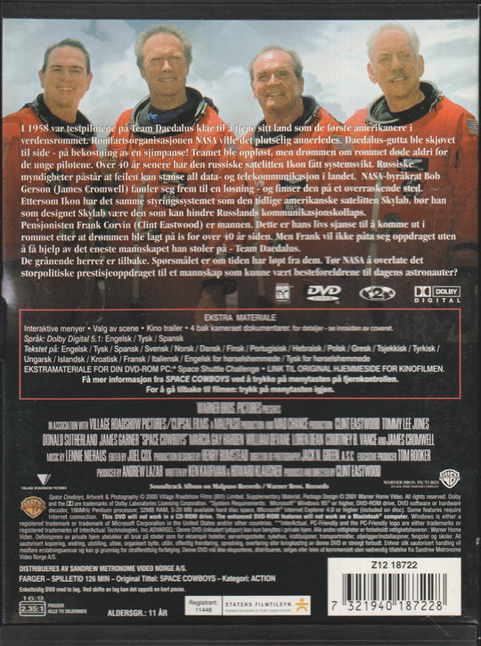 Space Cowboys. 2000. DVD.