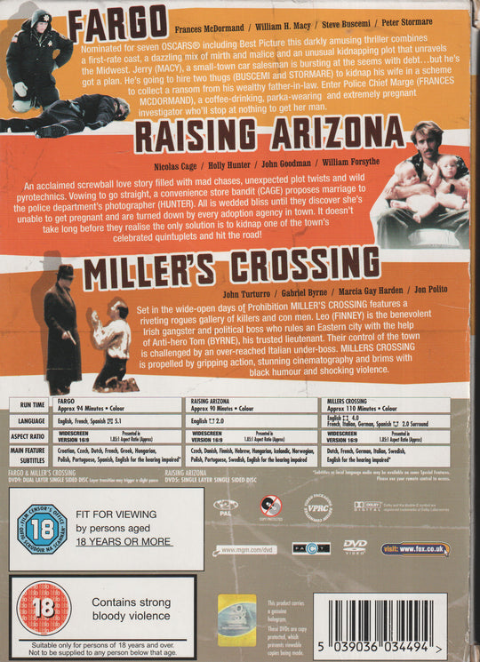 The Coen Brothers Collection. DVD.