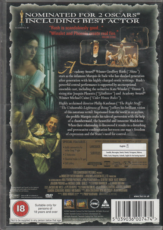 Quills. 2000. DVD.