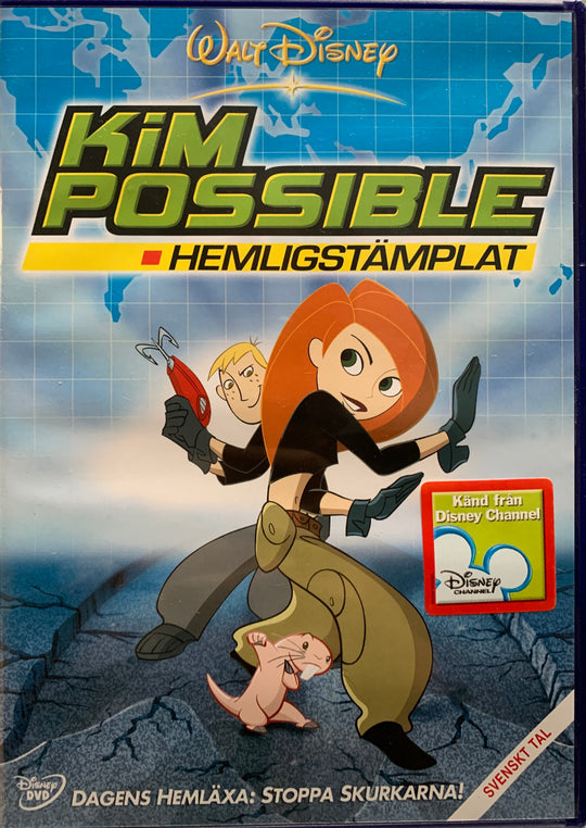Kim Possible – Hemligstämplat. DVD.