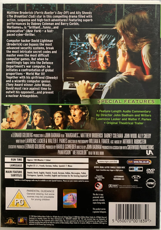 WarGames. 1983. DVD.