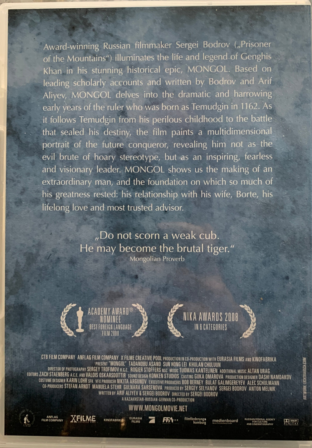 Mongol: The Untold Story of Genghis Khan. 2007. DVD.