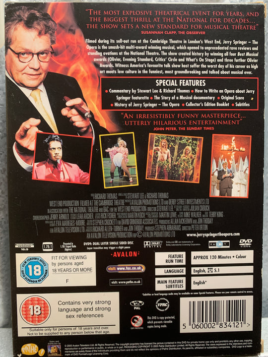 Jerry Springer: The Opera. 2005. DVD.