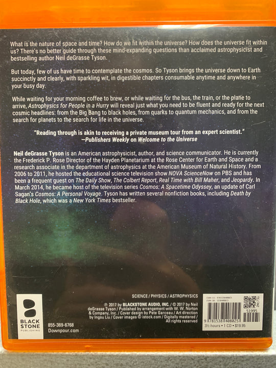 Astrophysics for People in a Hurry. 2017. DVD.