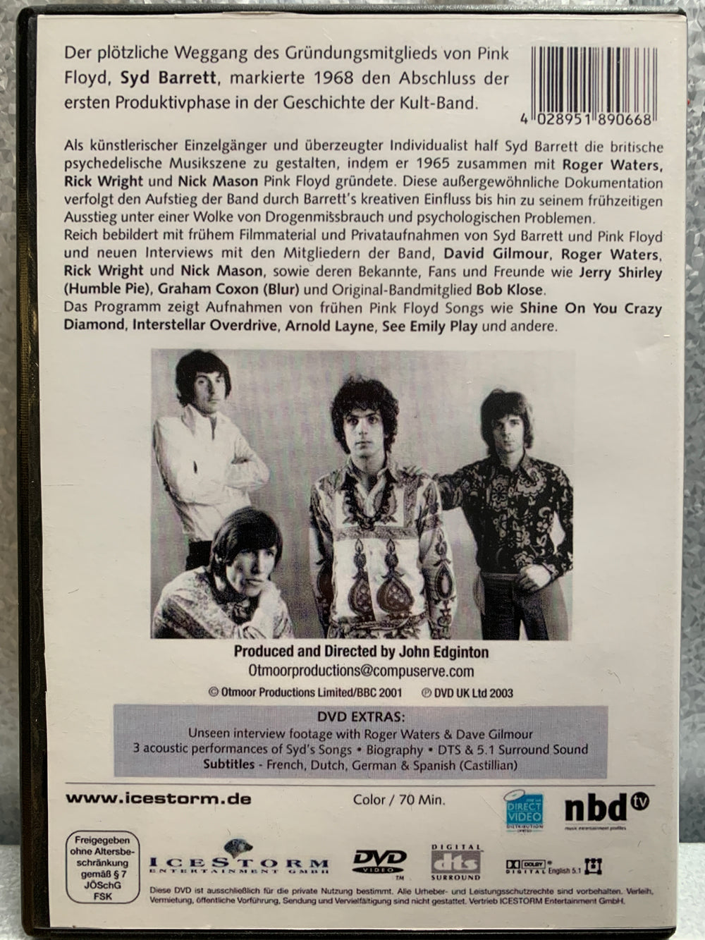 The Pink Floyd & Syd Barrett Story. 2003. DVD.