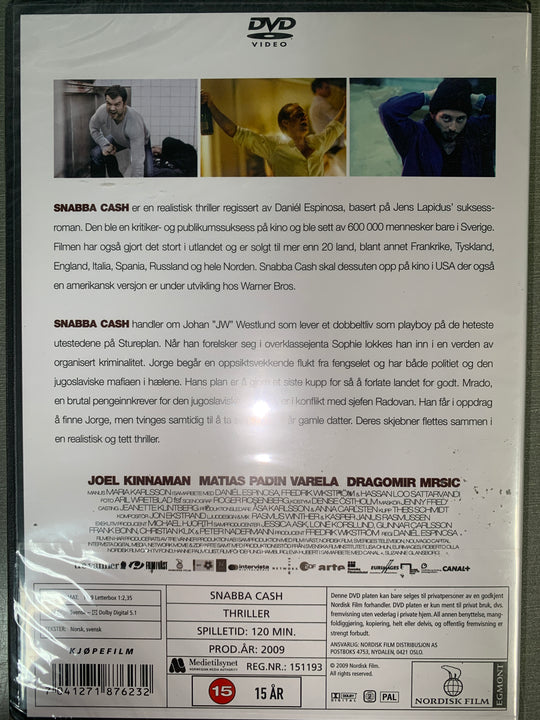 Snabba Cash (2010). DVD.