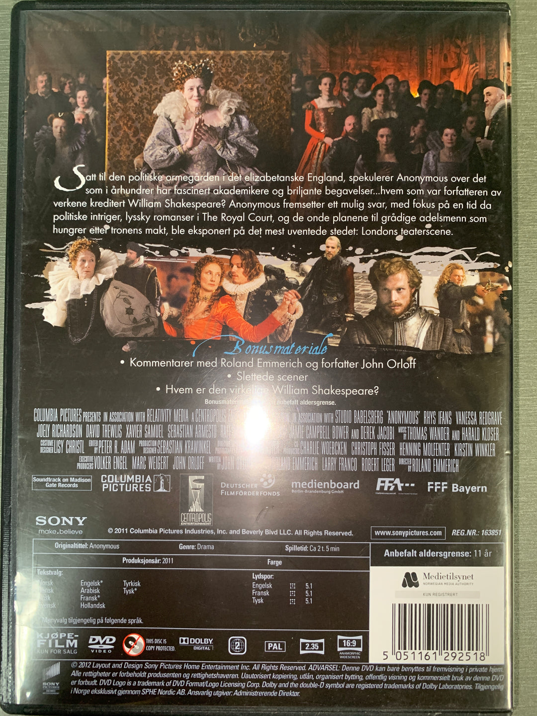 Anonymous. 2011. DVD.