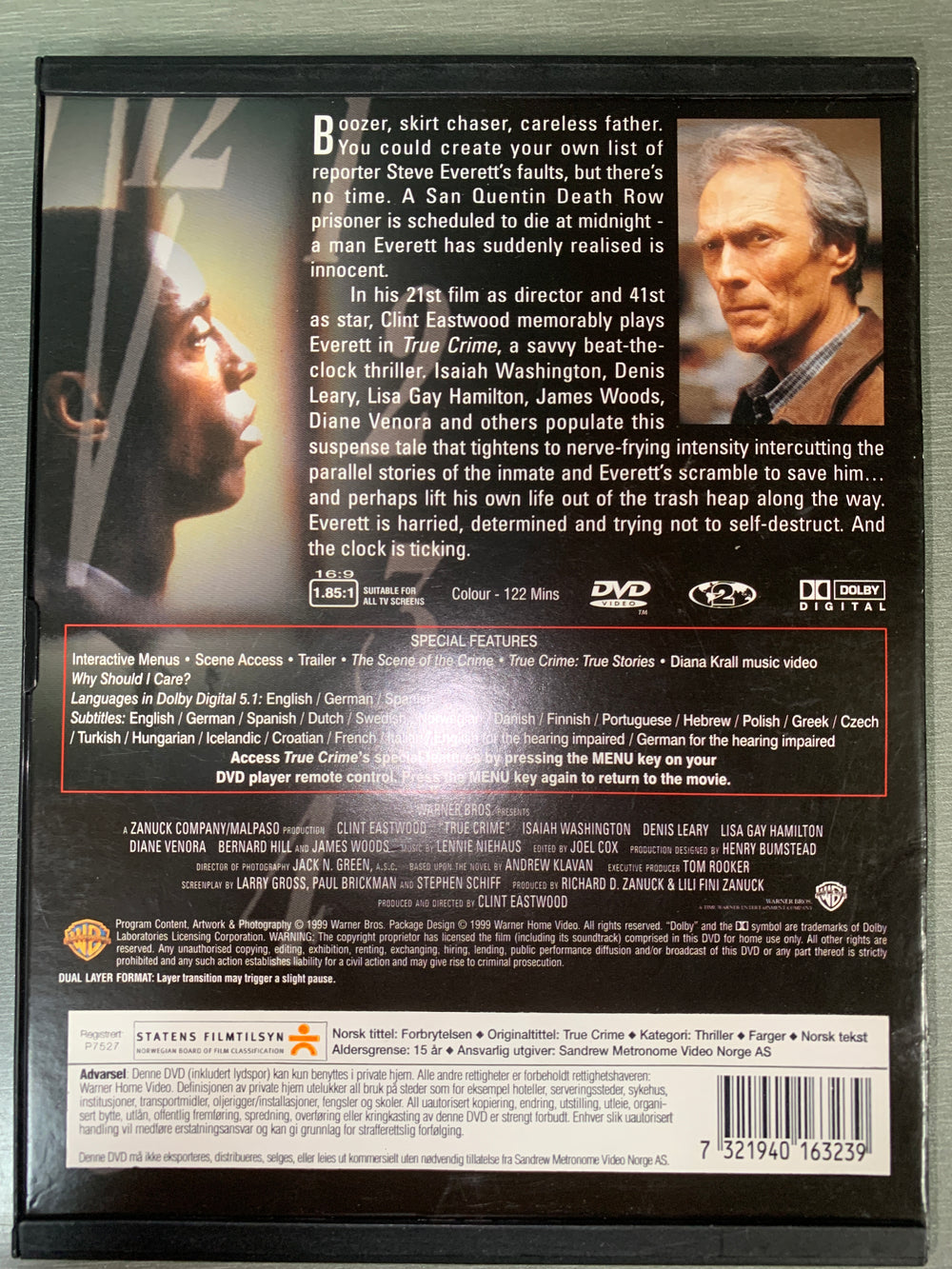 True Crime. 1999. DVD.