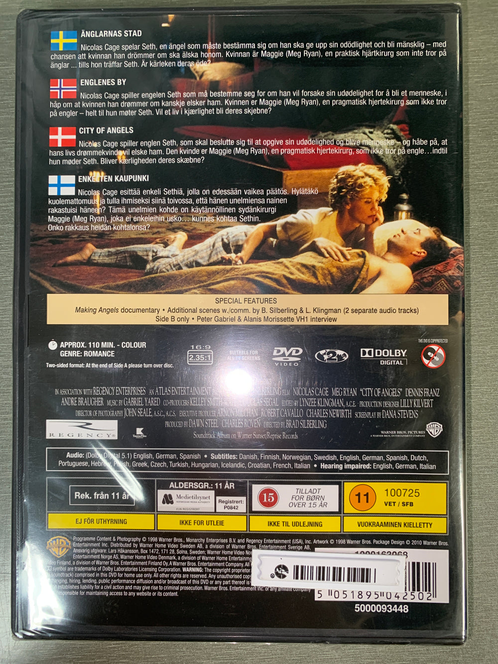 City of Angels. 1998. DVD.