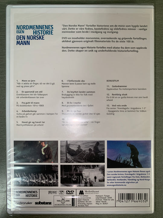 Nordmennenes egen historie: Den norske mann. 2012. DVD.