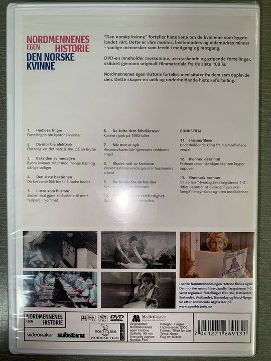 Nordmennenes egen historie: Den norske kvinne (2012).DVD.
