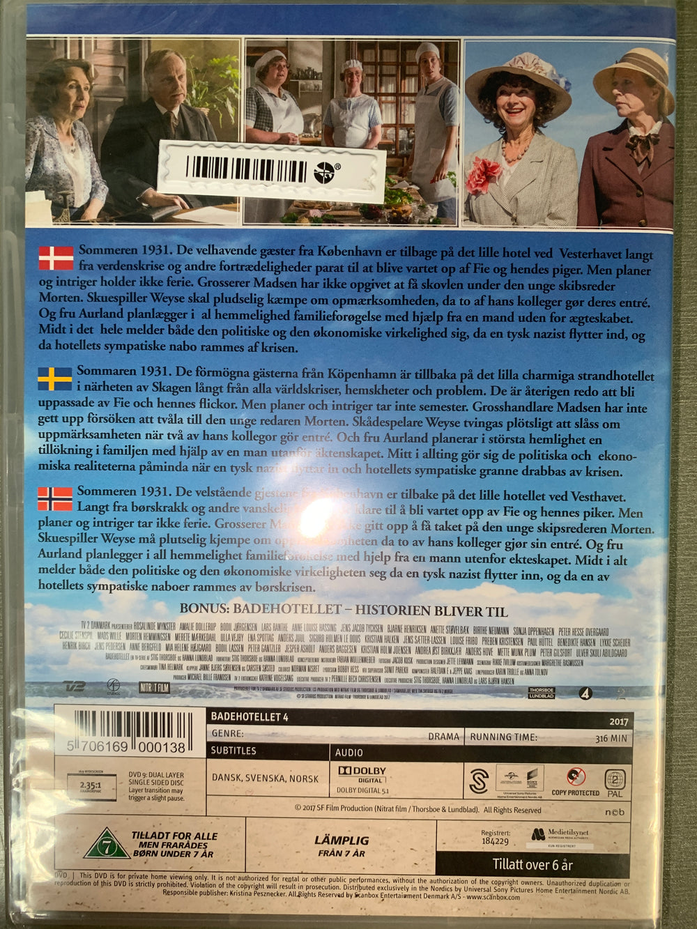 Badehotellet: Sæson 4 (2017).DVD.
