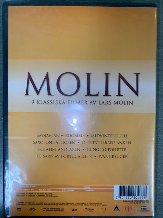 Molin: 9 klassiske filmer av Lars Molin (2005).DVD.