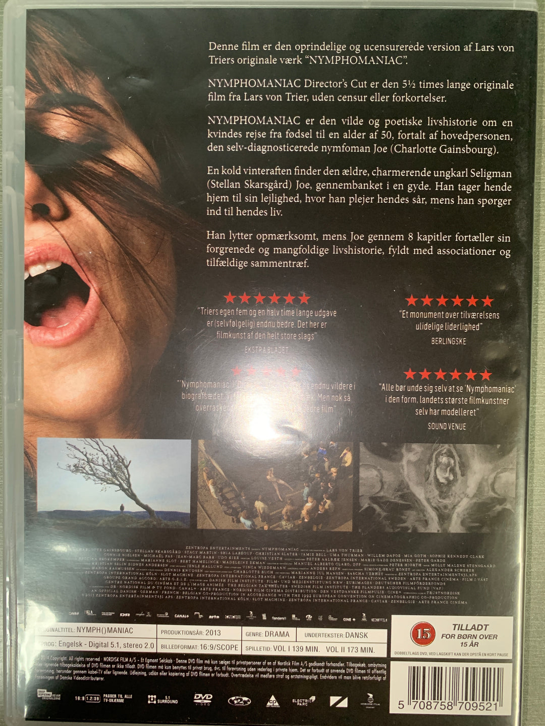 Nymphomaniac. 2013. DVD.