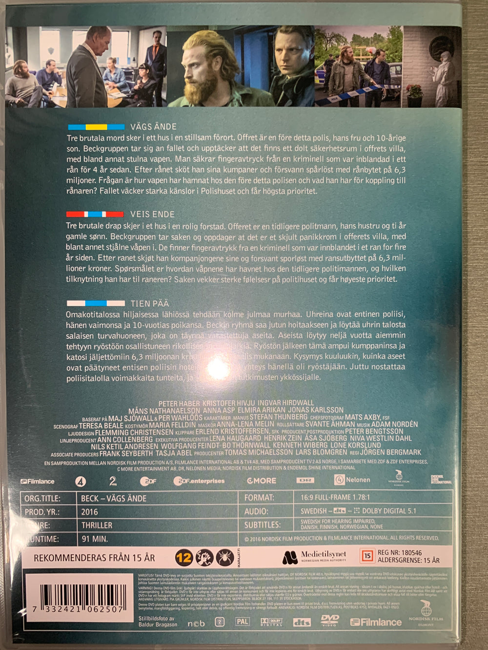 Beck - Vägs ände. 2014. DVD.