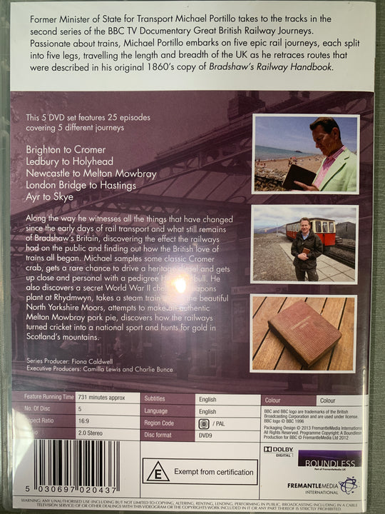 Great British Railway Journeys, Series 2. 2011. DVD.