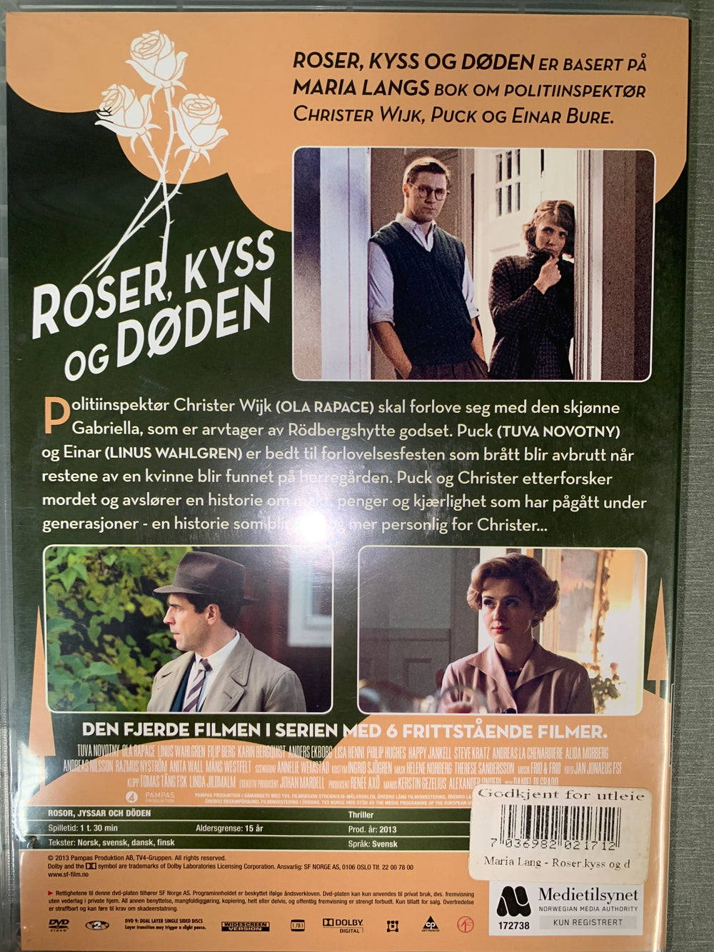 Roser, kyss og døden. 2013. DVD.