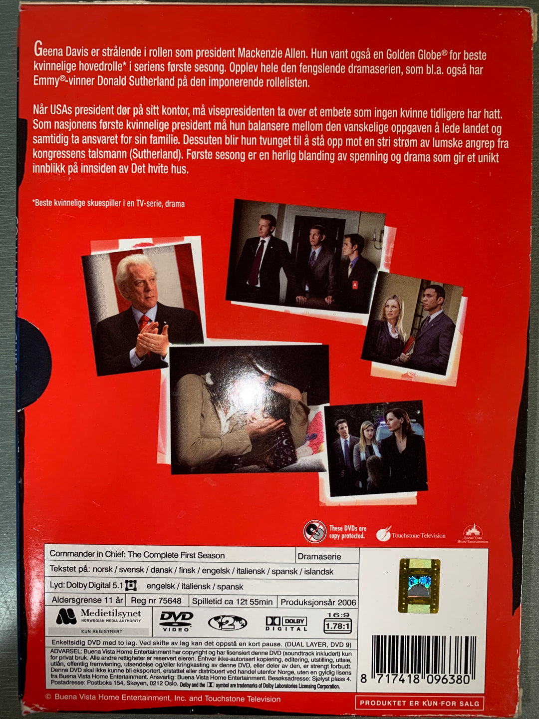 Commander in Chief: The Inaugural Edition. 2005. DVD.