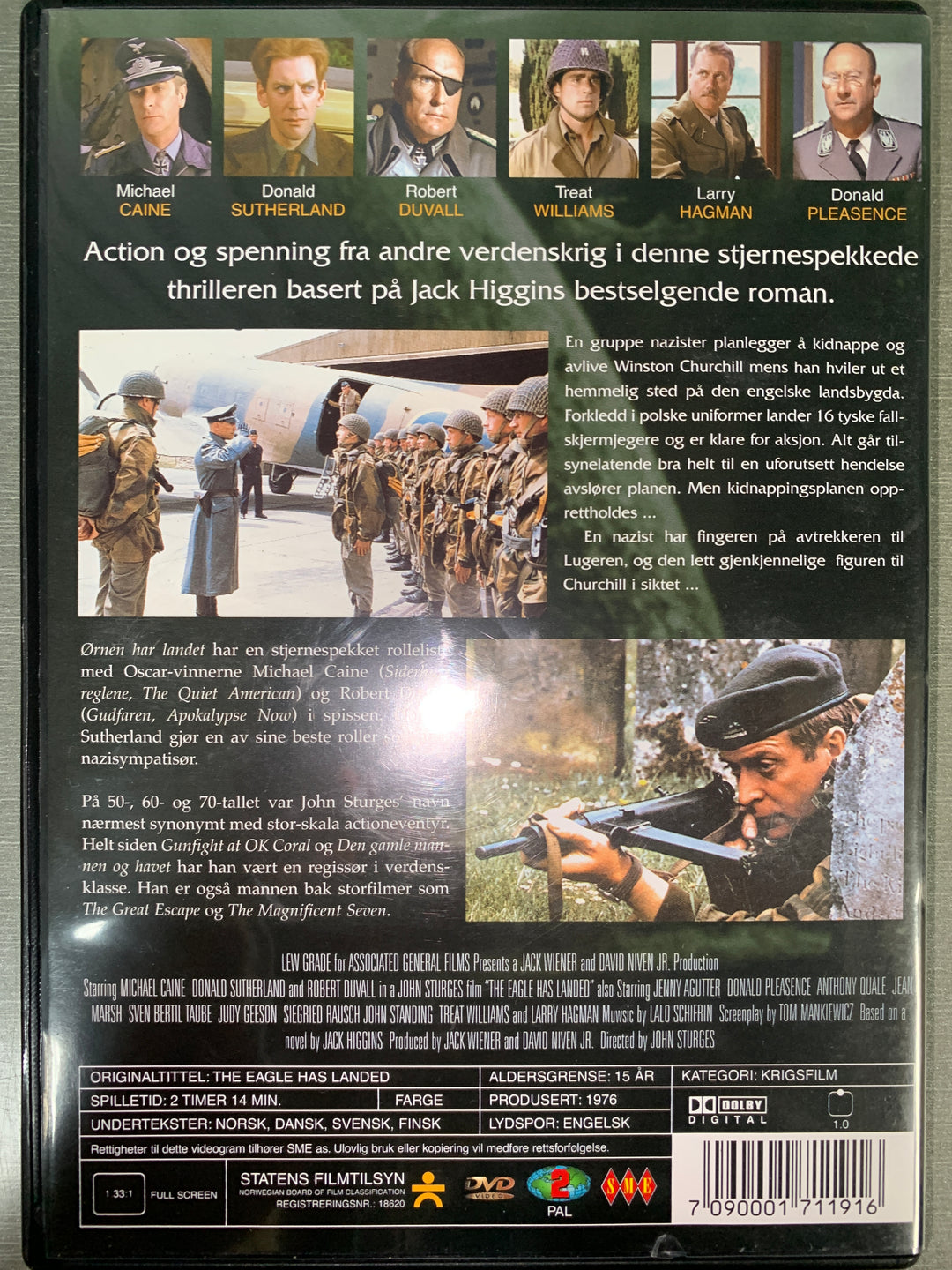 Ørnen har landet (The Eagle Has Landed). 1976. DVD.