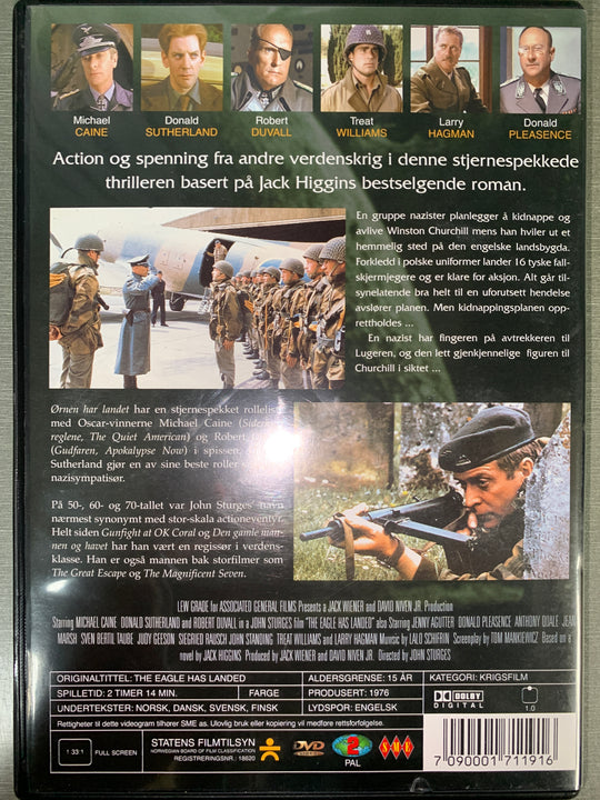 Ørnen har landet (The Eagle Has Landed). 1976. DVD.