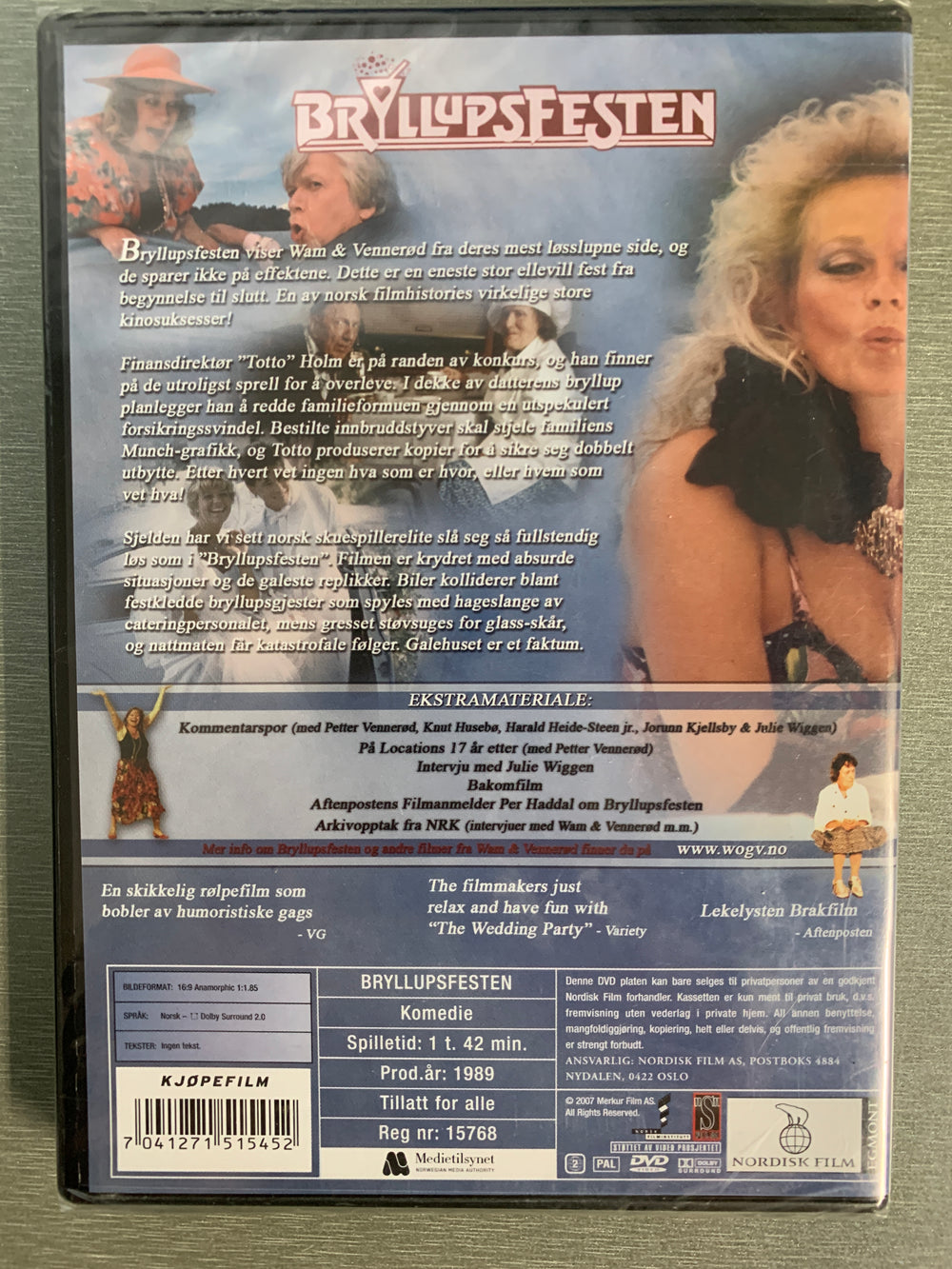 Bryllupsfesten. 1989. DVD. Ny i plast!