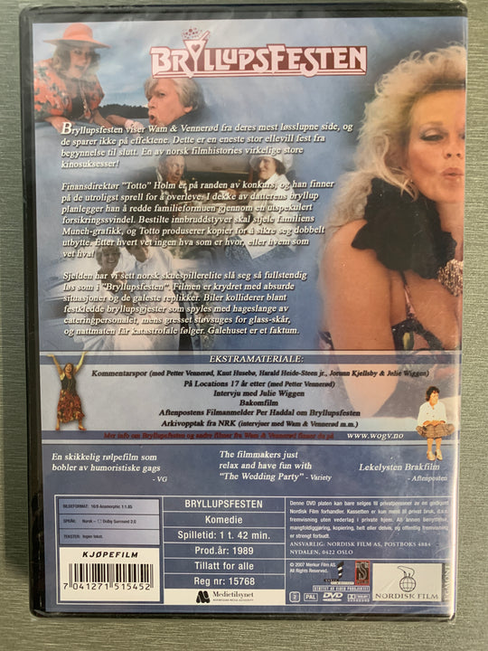 Bryllupsfesten. 1989. DVD. Ny i plast!