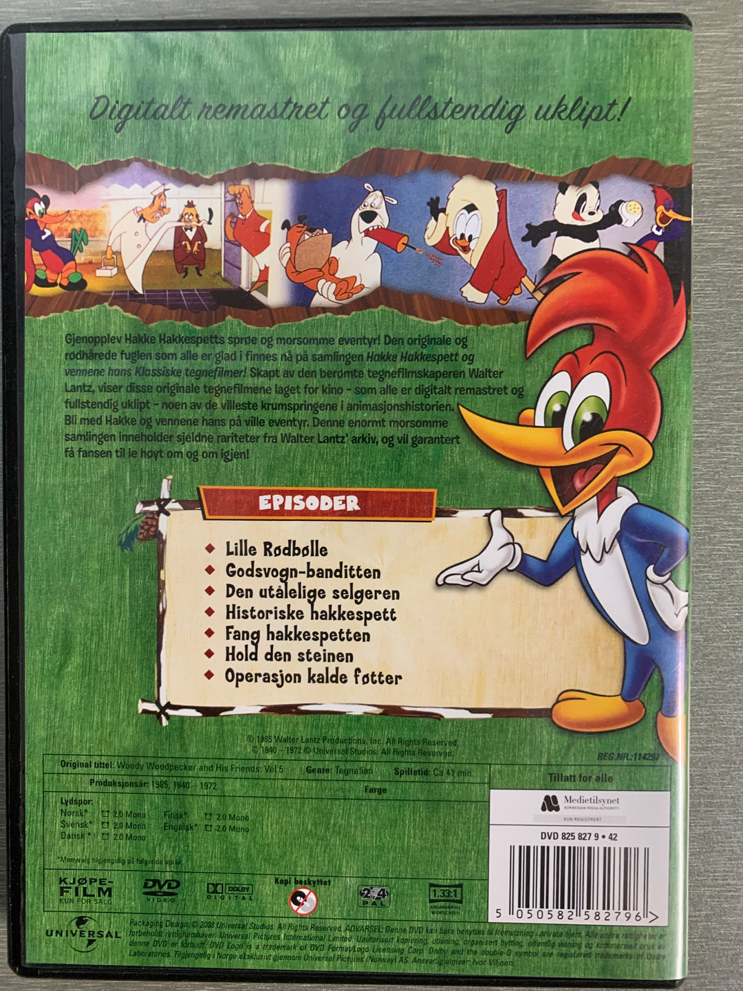 Hakke Hakkespett Vol. 5. DVD.