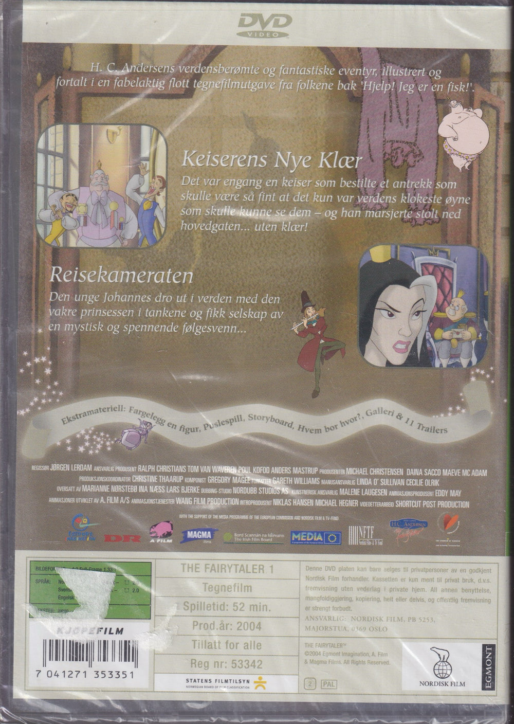Keiserens nye klær & Reisekameraten. DVD. Ny i plast!
