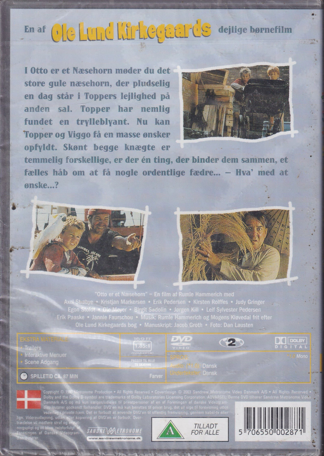 Otto er et nesehorn. 1983. DVD. Ny i plast!